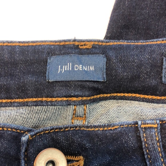 J.Jill Tall Boyfriend Straight Leg Ankle Jeans Dark Wash - Picture 6 of 10